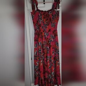 City Chic Pink Floral Maxi Dress